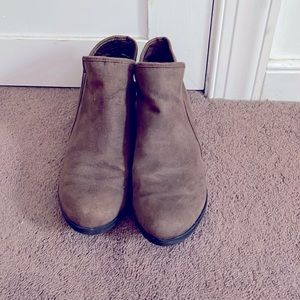 Cute light brown booties
